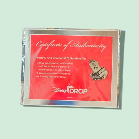 Disney Drop Beauty and the Beast notebook and pin - Picture 2 of 6